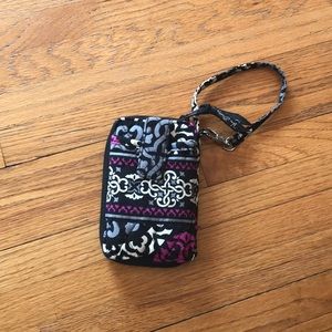 Vera Bradley Wallet w/IPhone Holder and Wrist Band